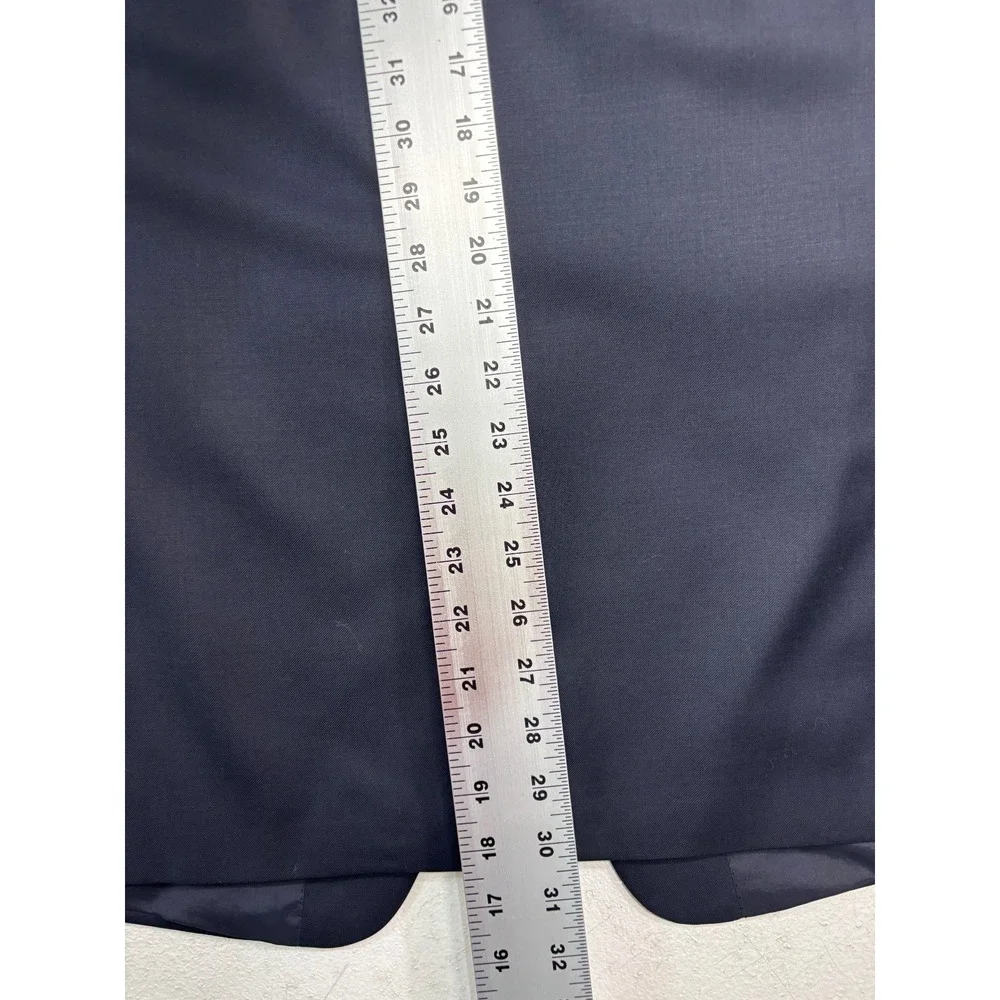 Ralph Lauren 40R Navy Blue Gold Buttons Blazer Jacket Sport Suit Coat Wool